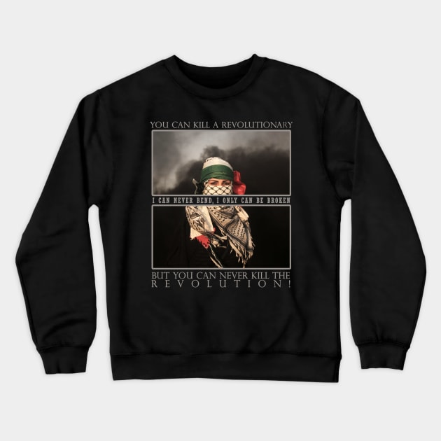 Free Palestine - Revolution Crewneck Sweatshirt by Space Monkeys NFT